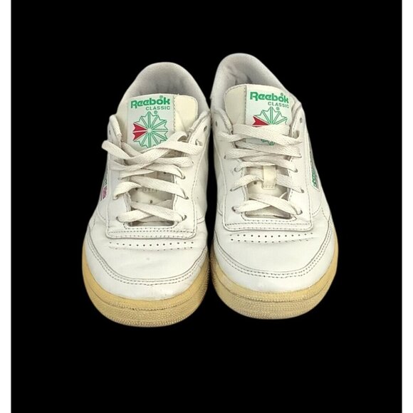 Vintage Reebok Classic Club C 85 Womens White Sneakers Size 7 - Picture 1 of 7